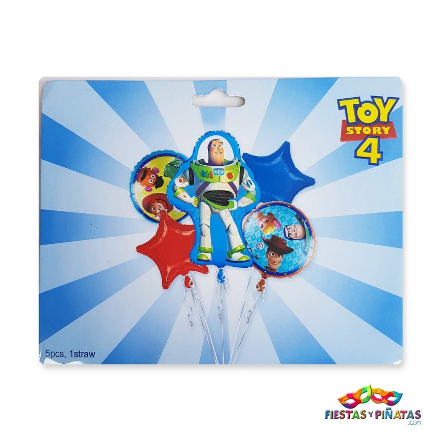 BOUQUET-BUZZ-LIGHTYEAR-GLOBOS-METALIZADOS Y LATEX X1 – Fiestas y